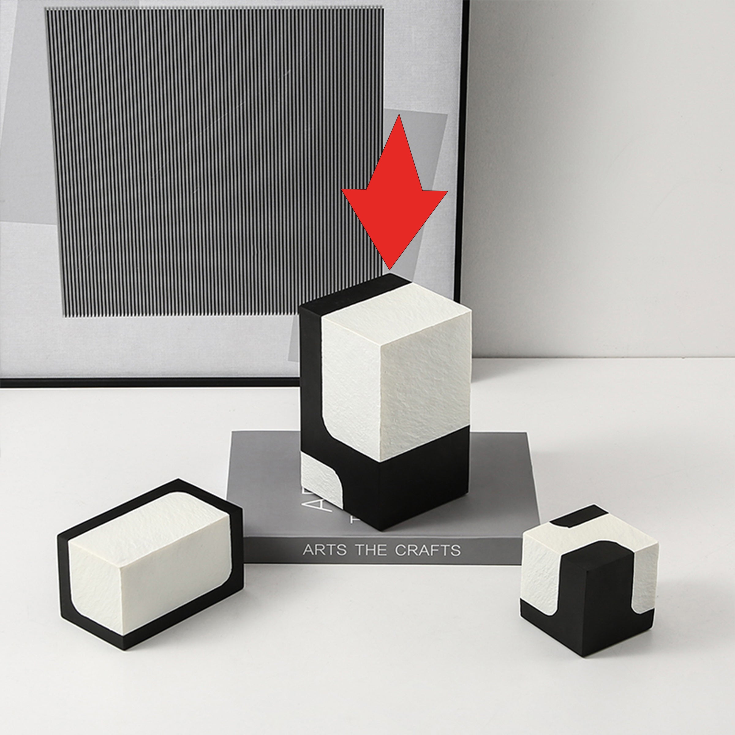 Black And White Stone Block A Fc-Sz21108A