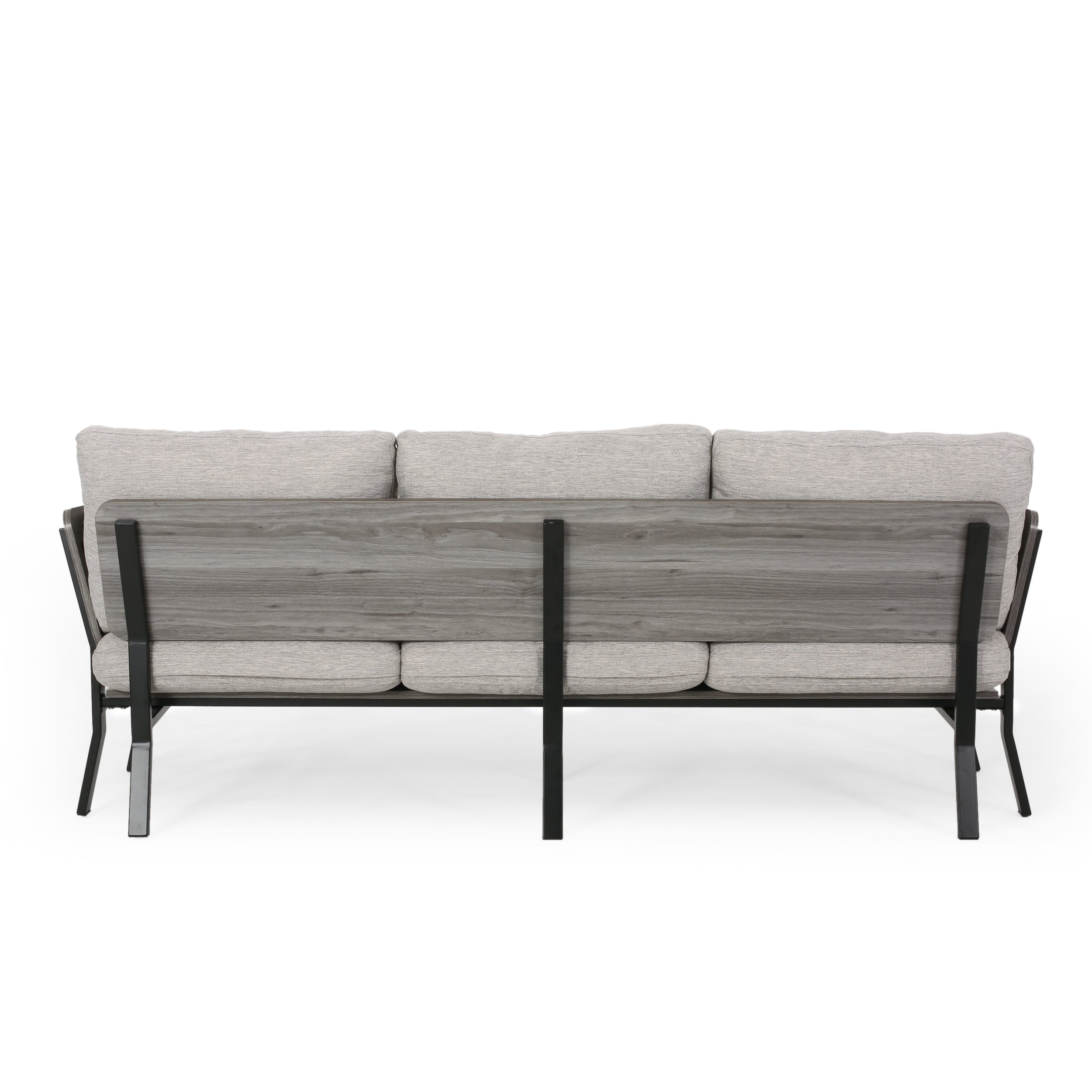 Athea Mid-Century Modern 3 Seater Wood Frame Sofa