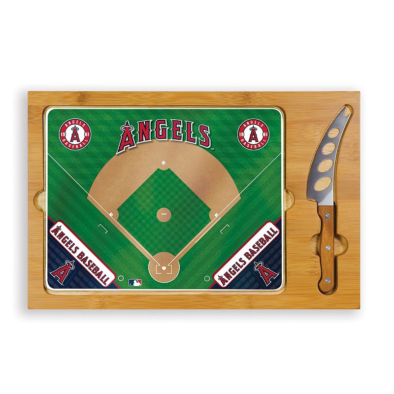 Picnic Time Los Angeles Angels of Anaheim Icon Rectangular Cutting Board Gift Set