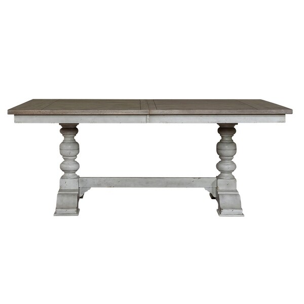 Whitney Antique Linen Trestle Table Set