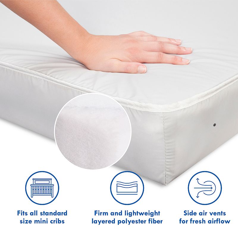 DaVinci Complete Slumber Waterproof Lightweight Mini Crib Mattress