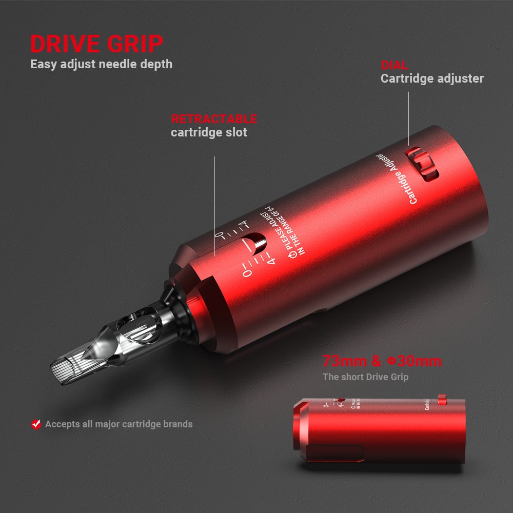 Bluerockt Wireless Rotary Tattoo Pen Machine Lipstick Red