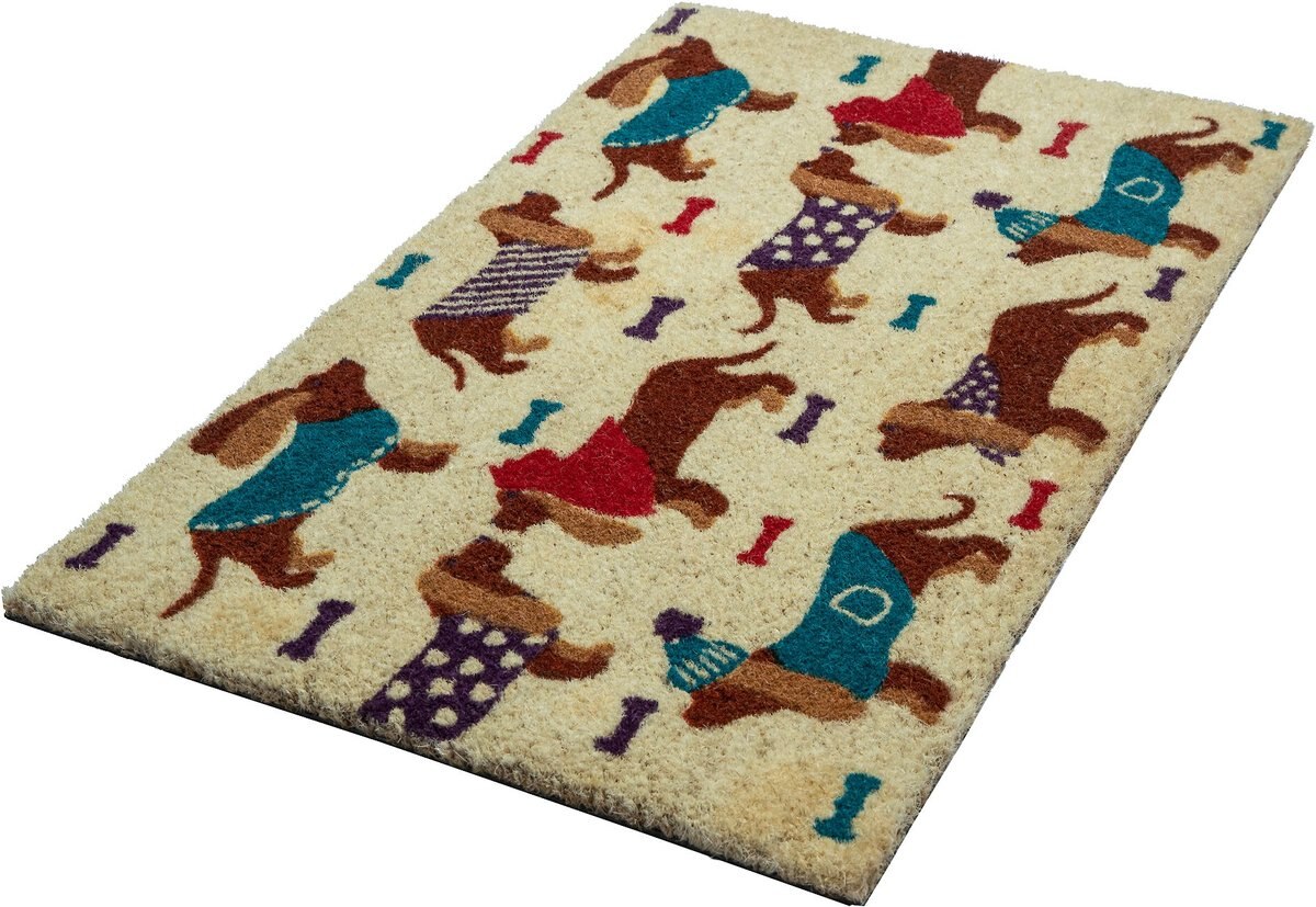 Entryways Dressed-Up Hounds Doormat