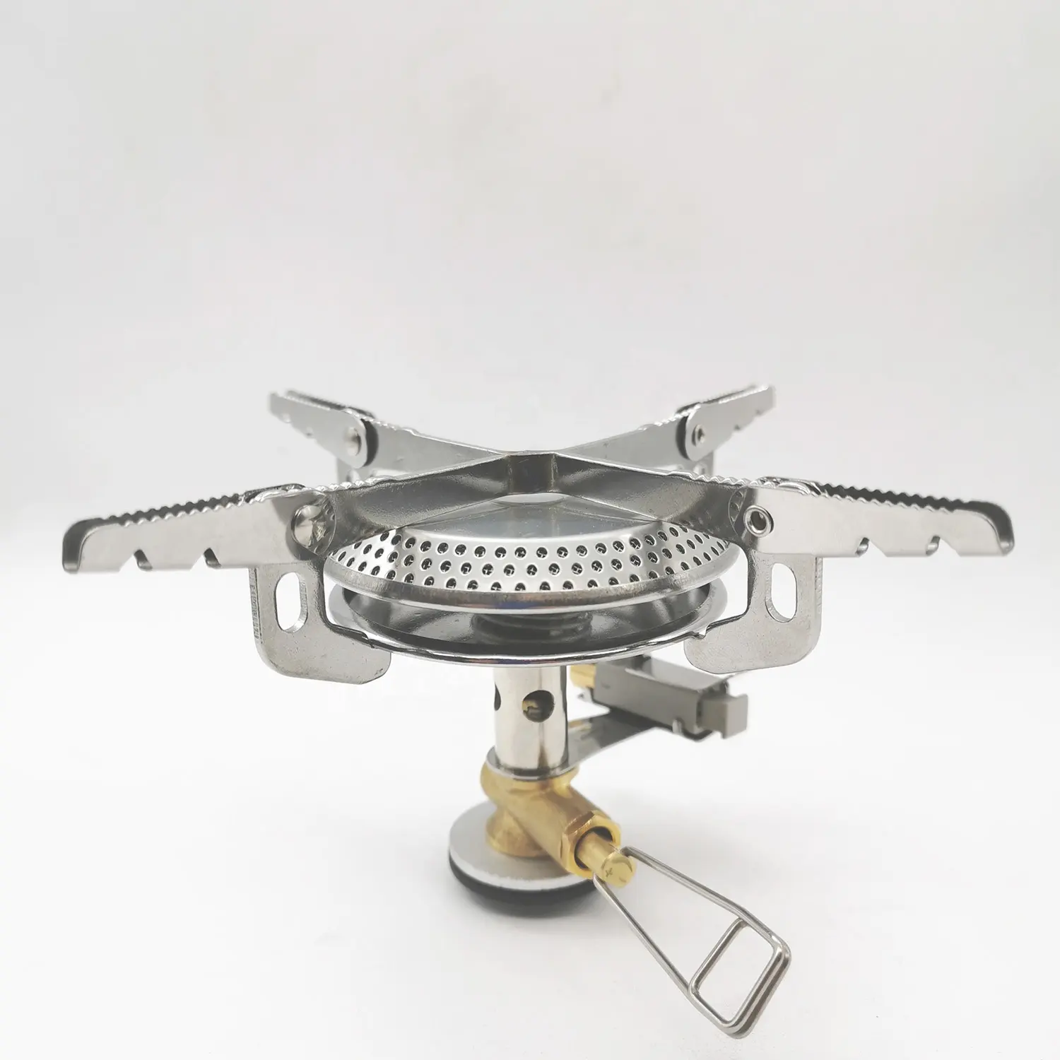 Outdoor stainless steel gas camping stove gas hiking backpacking butane gas portable for mini camping stove camping  equipment