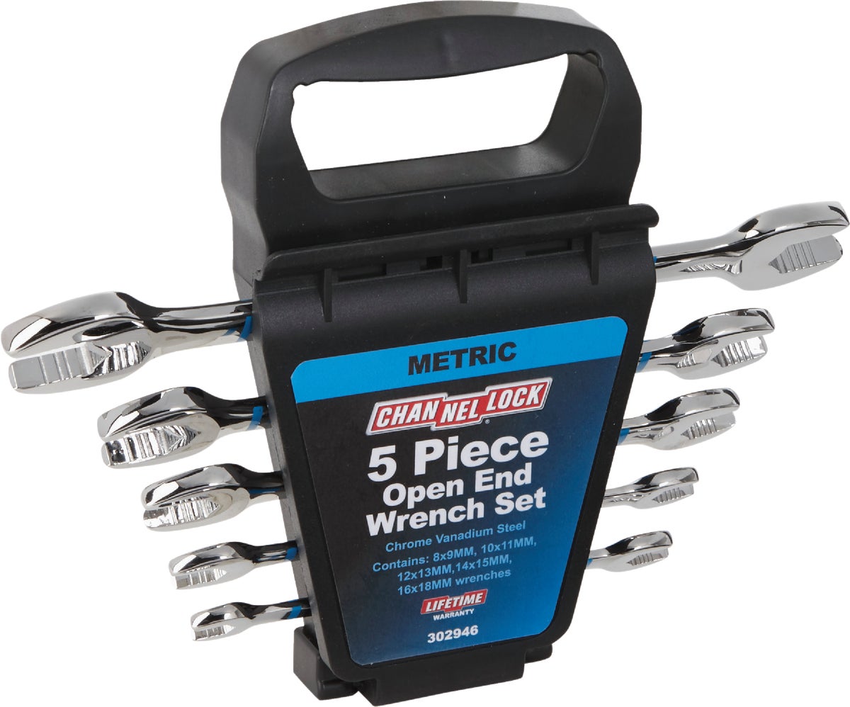 Channellock 5-Piece Metric Open End Wrench Set