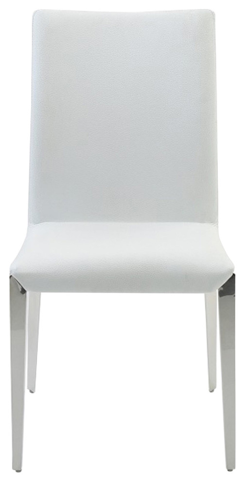 Modrest Taryn Modern White Dining Chairs  Set of 2   Contemporary   Dining Chairs   by Vig Furniture Inc.  Houzz