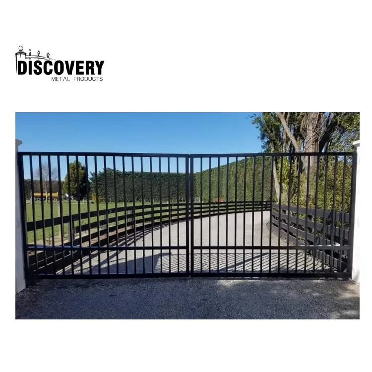 Easy install aluminum entrance gates custom design house main gate factory supply metal driveway gates