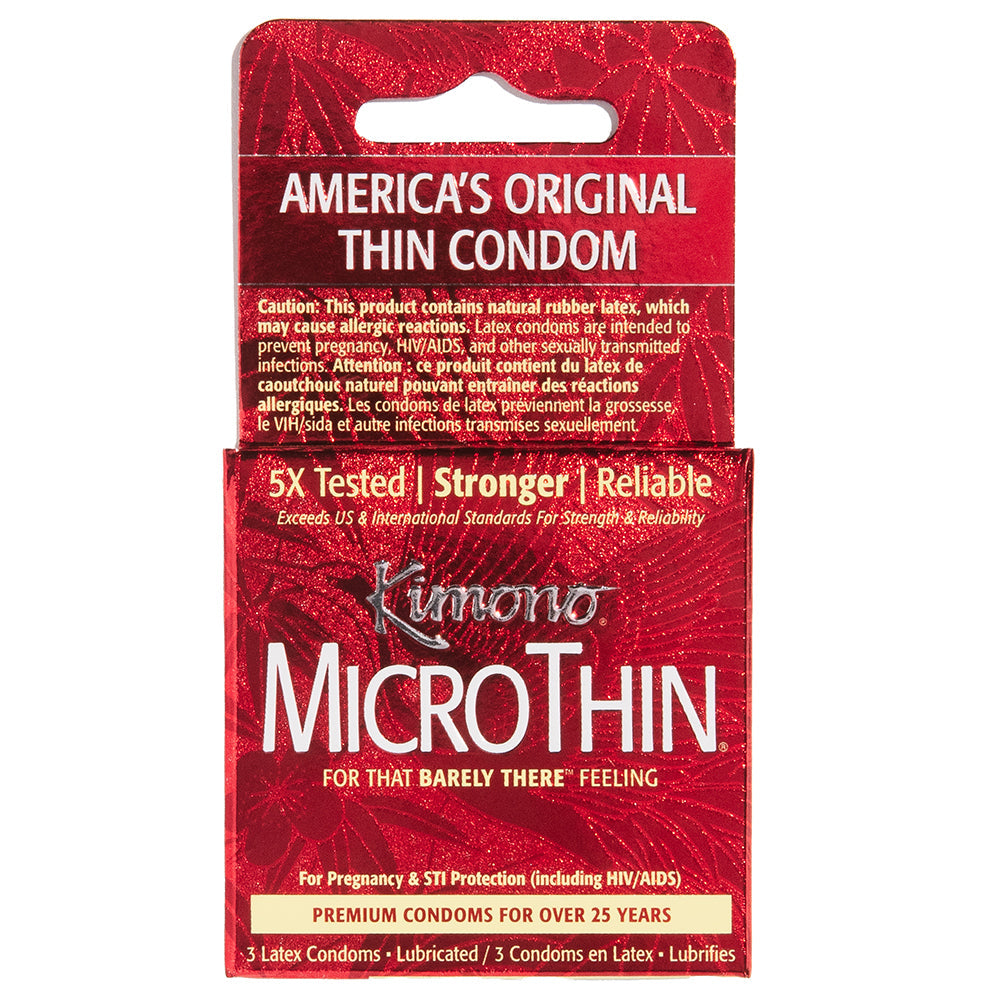 Kimono MicroThin Condoms in 3 Pack