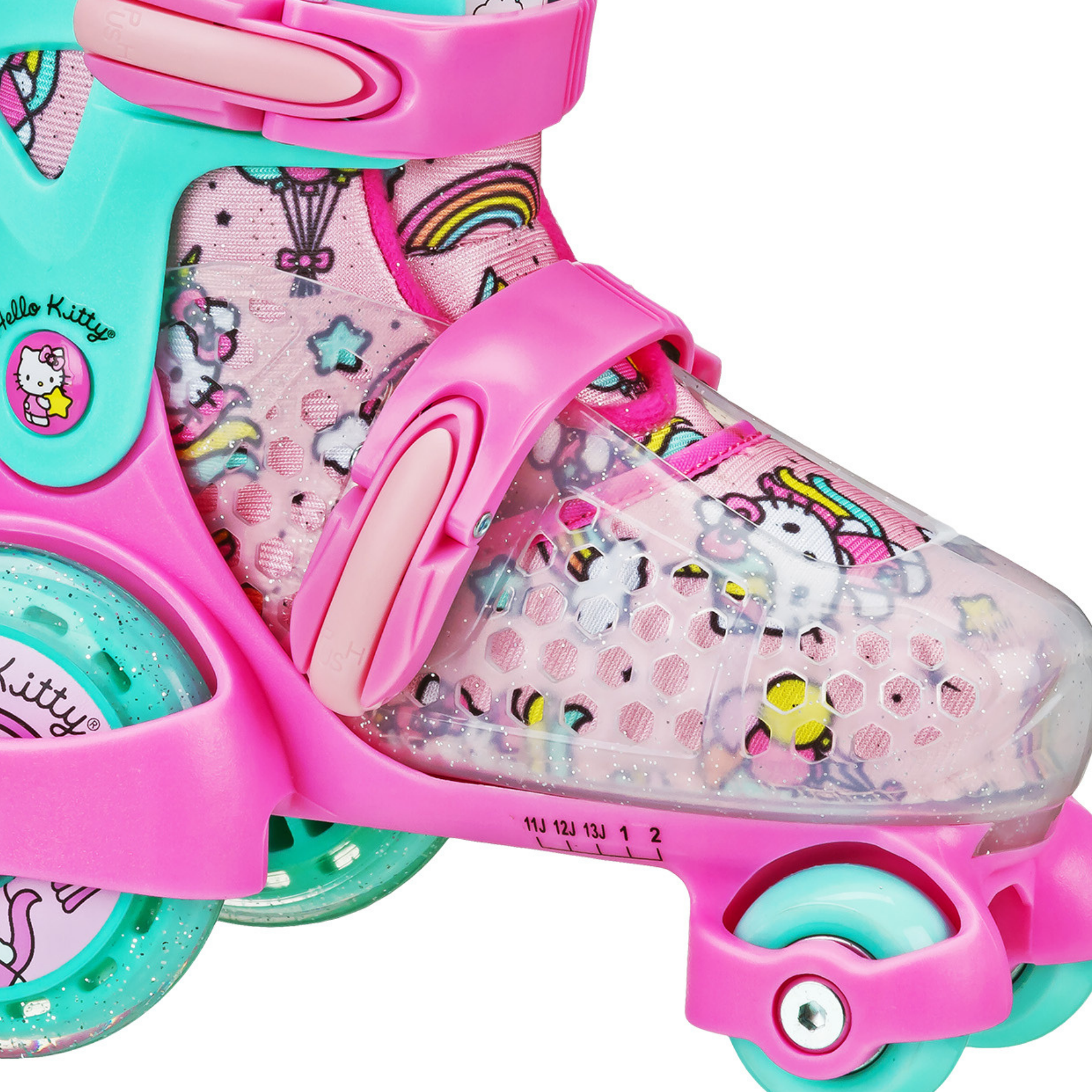 Roller Derby EZ Roll Adjustable Hello Kitty Skate， Size 11-2