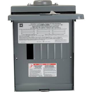 Square D Homeline 100 Amp 6-Space 12-Circuit Outdoor Main Lug Load Center(HOM612L100RBCP) HOM612L100RBCP