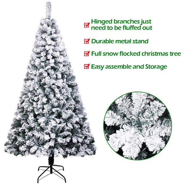 Flocked Artificial Christmas Tree