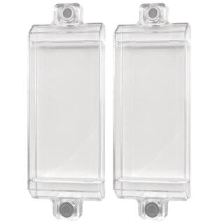 Commercial Electric Clear Magnetic Rocker Light Switch Guards (2-Pack) 805454