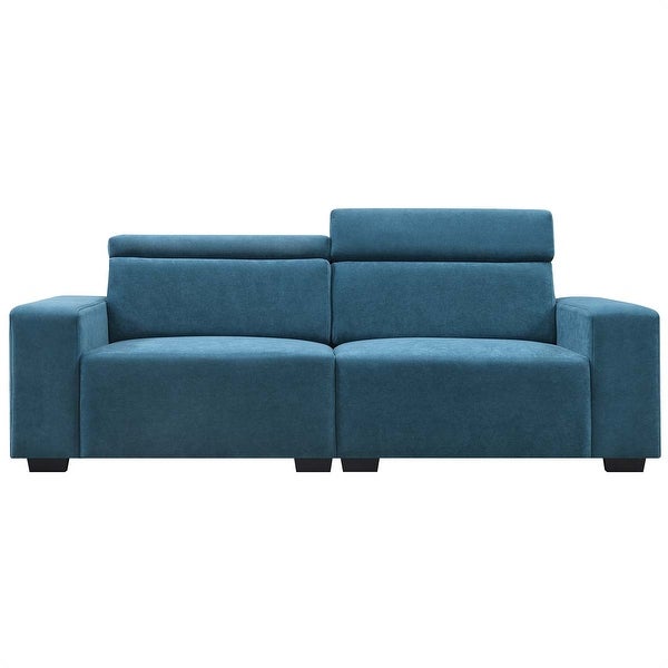 2-Seater Sectional Sofa Couch Loveseat with Multi-Angle Adjustable Headrest