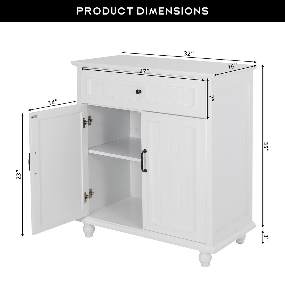 Sideboard Buffet Cabinet Storage Kitchen Cabinet with Drawers Door Console Table