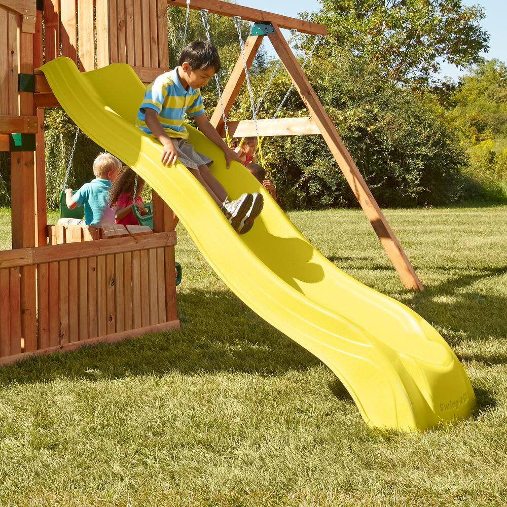 Swing-N-Slide Playsets Yellow Alpine Wave Slide NE 4720-1Y