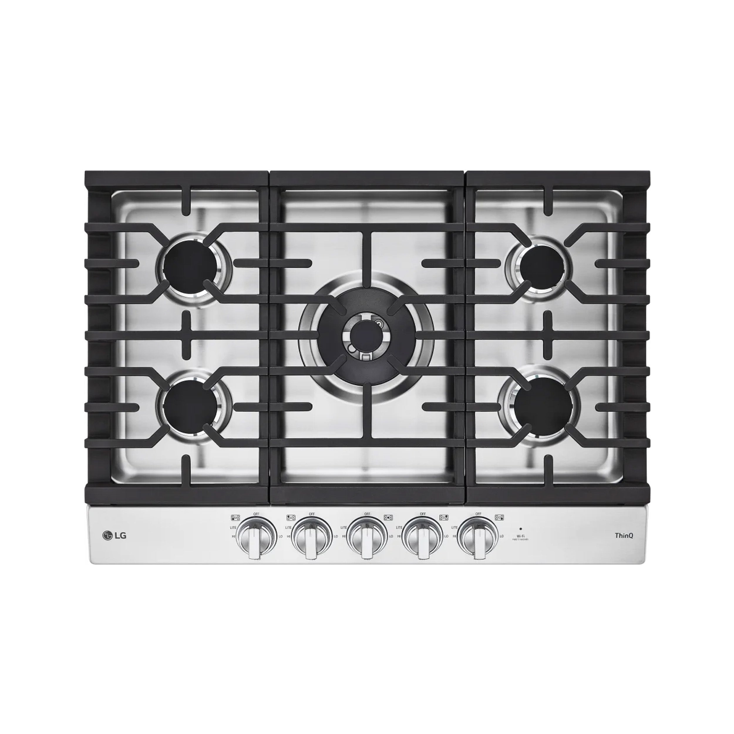 30 Inch Gas Smart Cooktop with 5 Sealed Burners