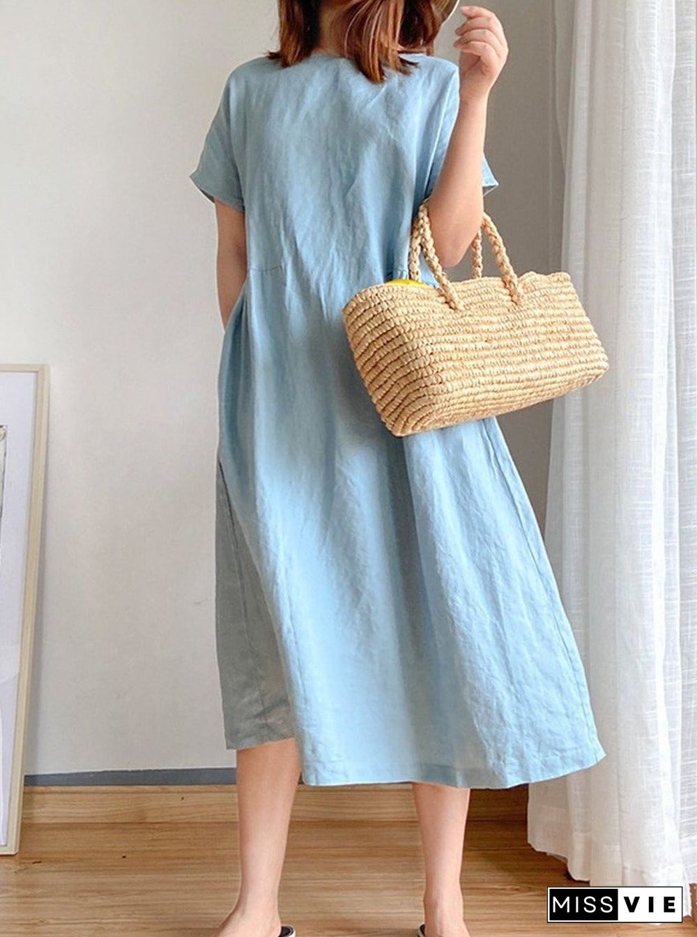 Women Casual Plain Dress