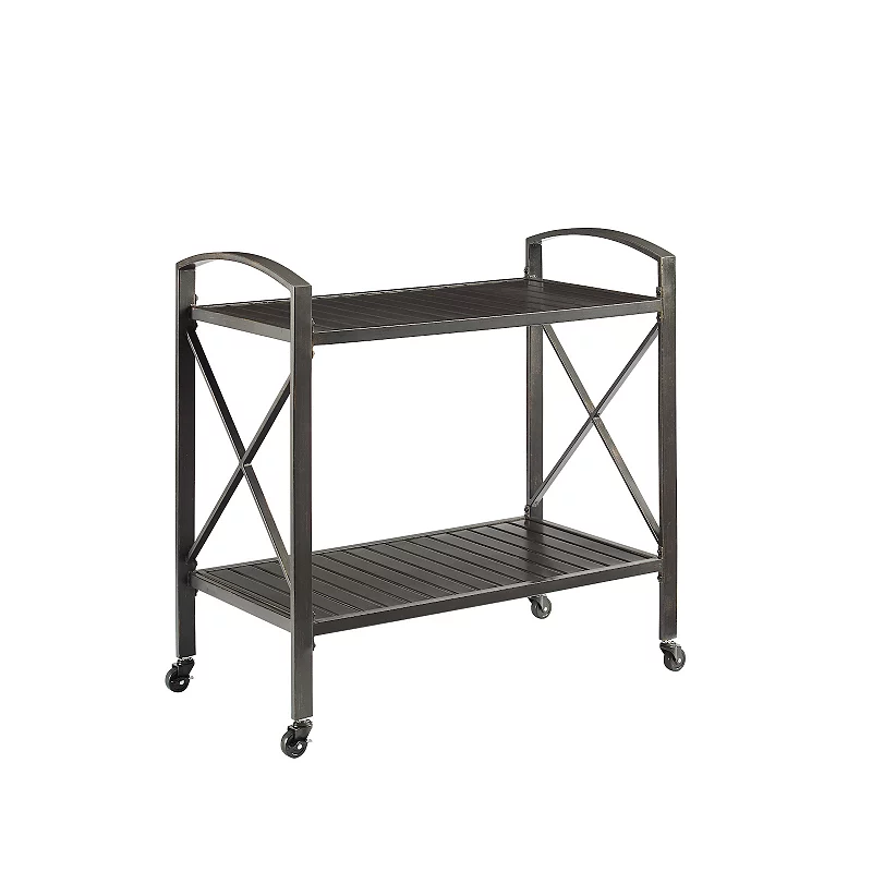 Crosley Kaplan Outdoor Metal Bar Cart