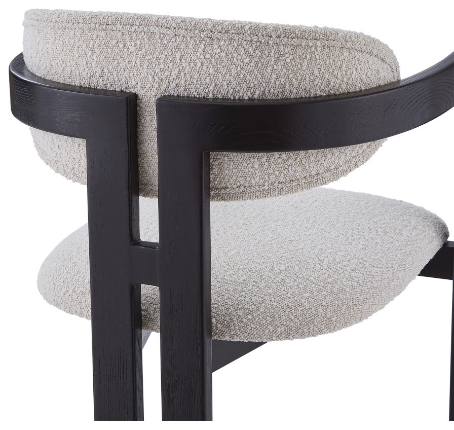 Boucl√© Sand Dining Chair  Liang  ampEimil Neo   Transitional   Dining Chairs   by Oroa   Distinctive Furniture  Houzz