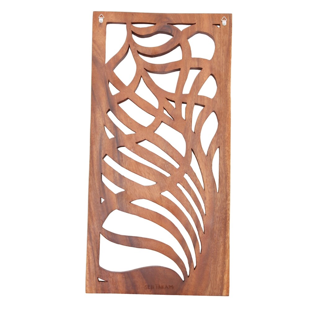 Novica Handmade Lovely Tendrils Wood Relief Panel