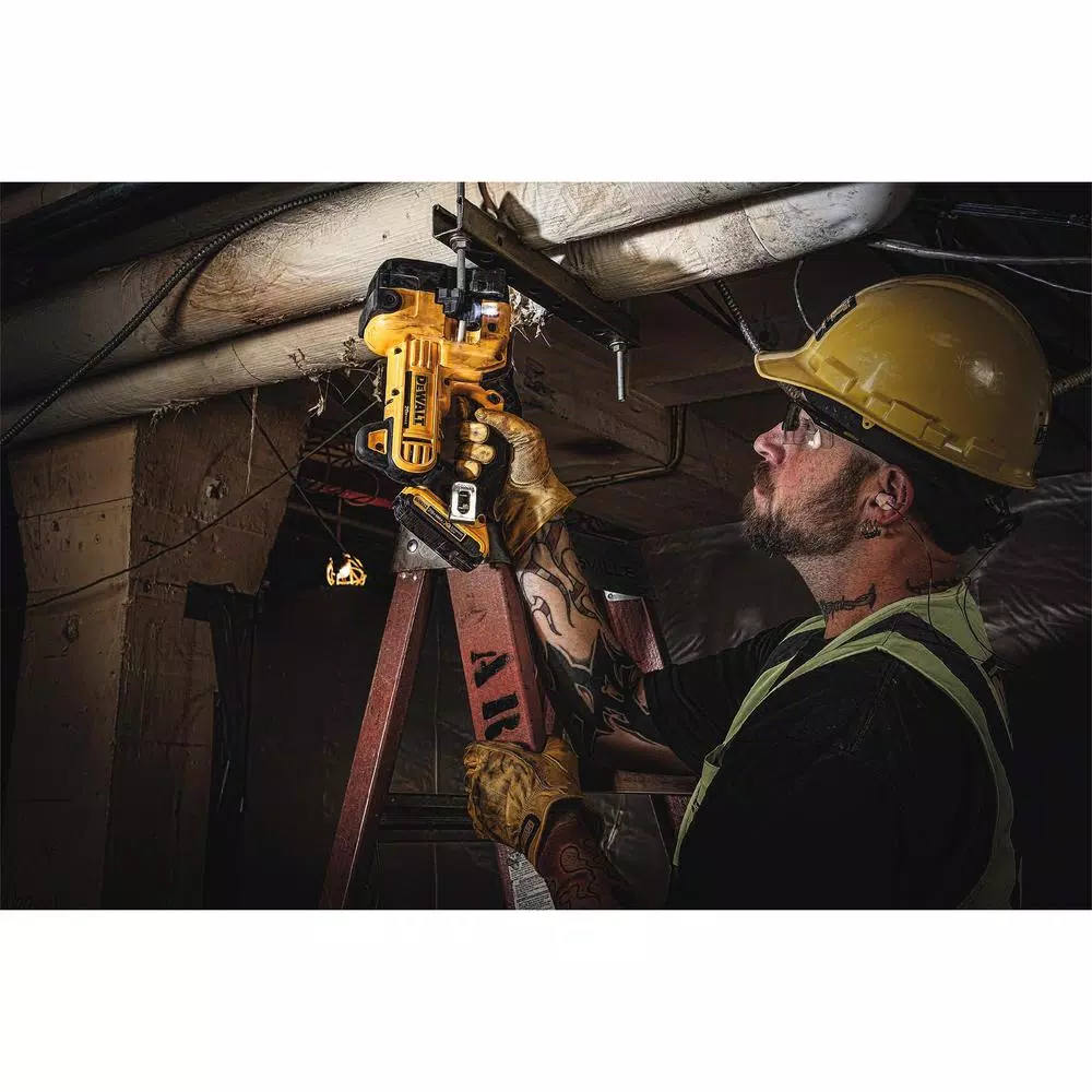 DEWALT 20-Volt MAX XR Cordless Barrel Grip Jigsaw with (1) 20-Volt 2.0Ah Battery and 3/8 in. Impact Wrench and#8211; XDC Depot