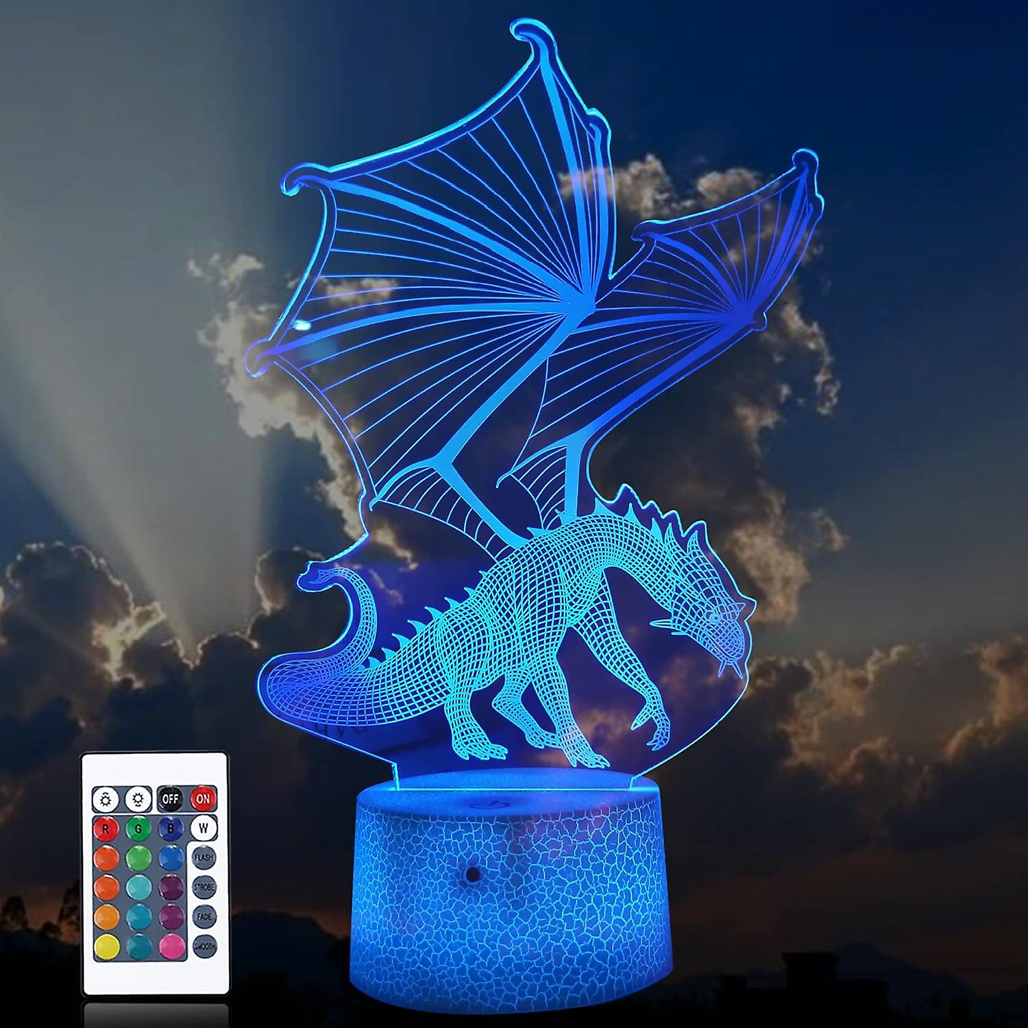 3d Night Light Cartoon Dinosaur Birthday Gift Table Light Bedroom Atmosphere Usb Plug In Colorful Led Night Lightyc-03