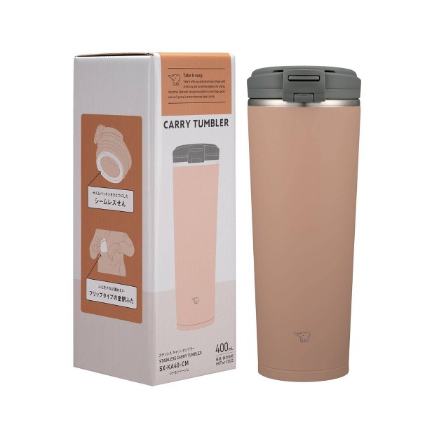 Zojirushi 14oz Stainless Steel Tumbler Sx ka40cm Cinnamon Beige