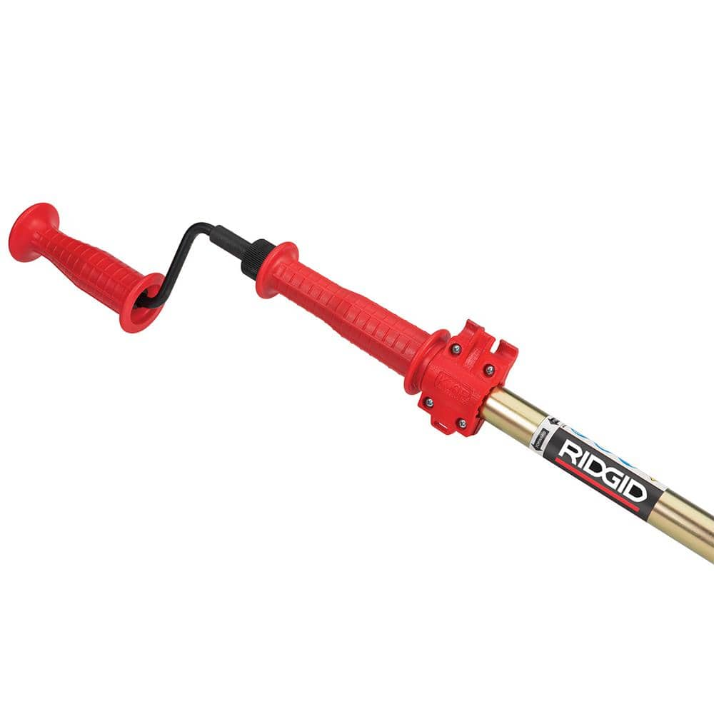 RIDGID K-6P Hybrid Toilet Snake Auger, Cable Extends to 6 ft. with Integrated Bulb Head (Manual or Cordless Drill Operated) 56658