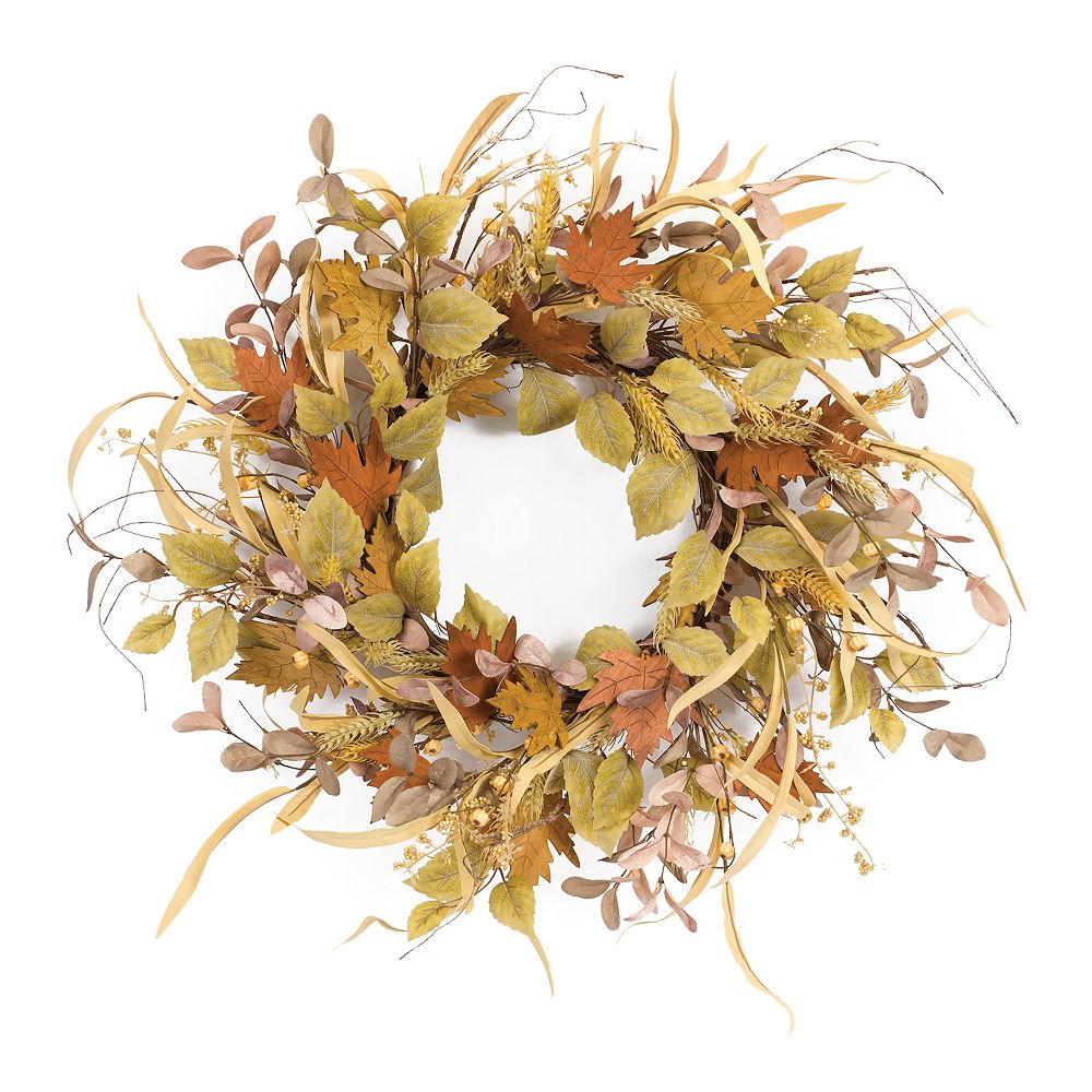 Melrose Fall Artificial Leaf Wreath