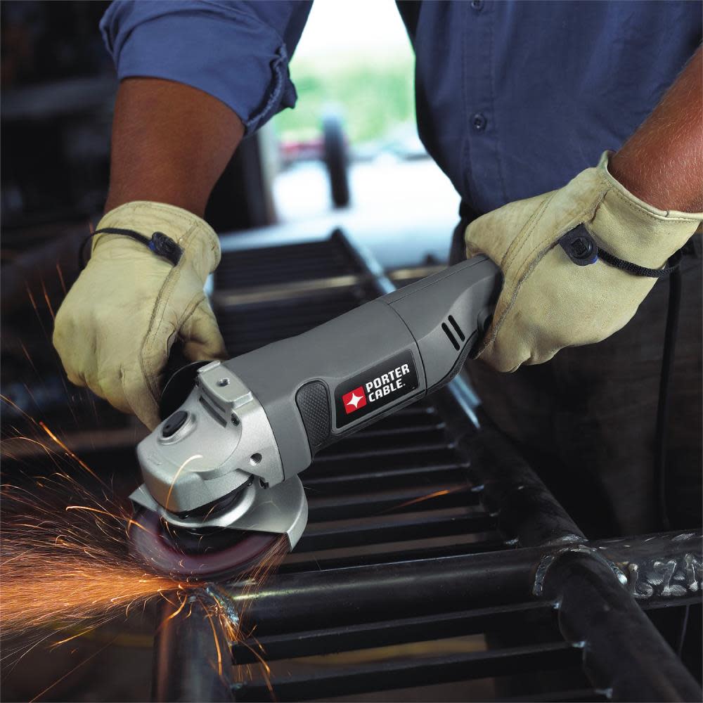 4-1/2-in 7-Amp Trigger Switch Corded Angle Grinder ;