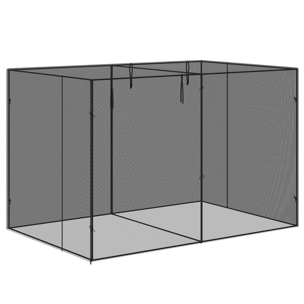 Outsunny 78 in. H Walk-In Crop Cage 845-795V00BK