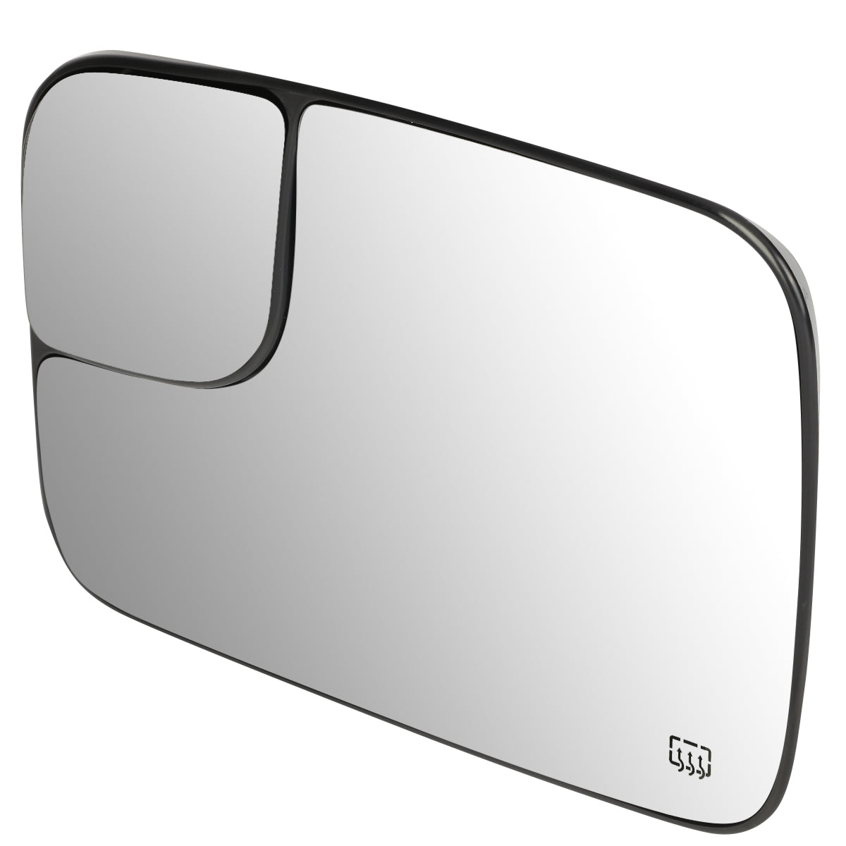 DNA Motoring OEM-MG-0128 For 2005 to 2009 Dodge Ram Truck 1500 2500 3500 Factory Style Passenger / Right Side Mirror Glass Lens with Backing Plate + Heated 06 07 08 5161010AA