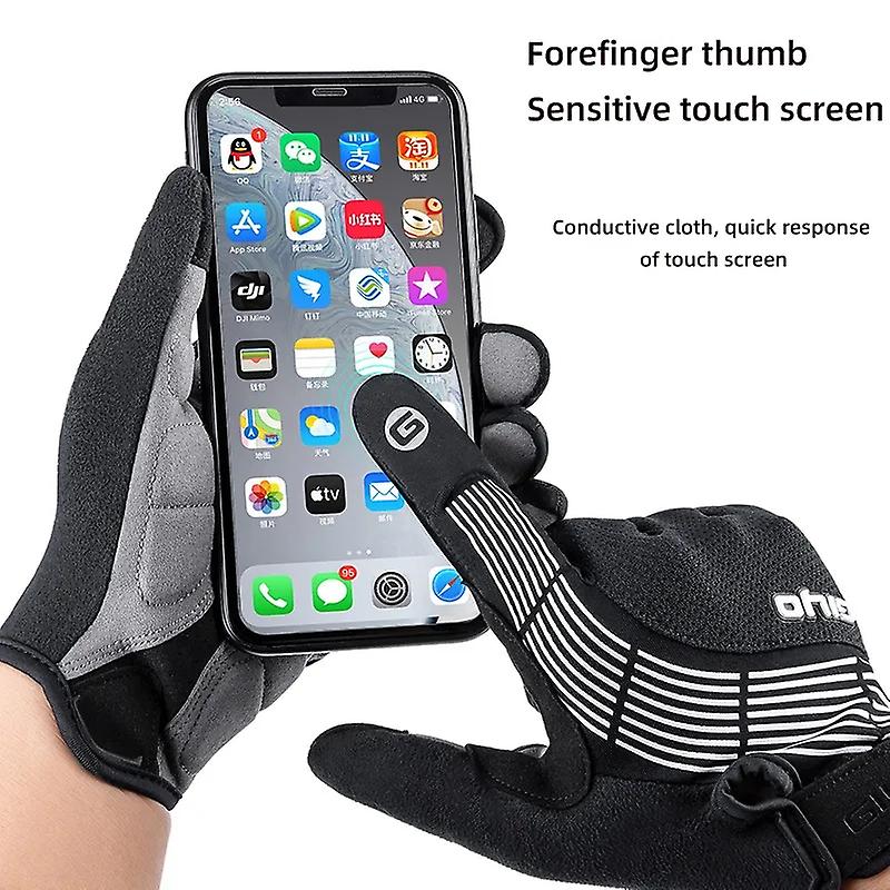 Full Finger Bicycle Gloves Breathable Screen Touch Shockproof Bike Long Gloves