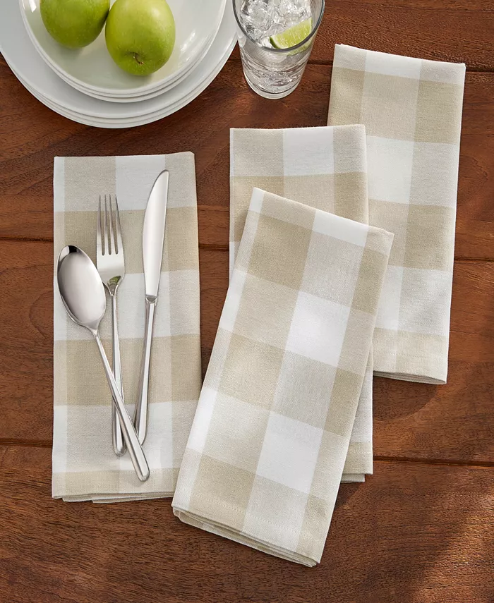 Elrene Farmhouse Living Buffalo Check Napkins - Set of 4