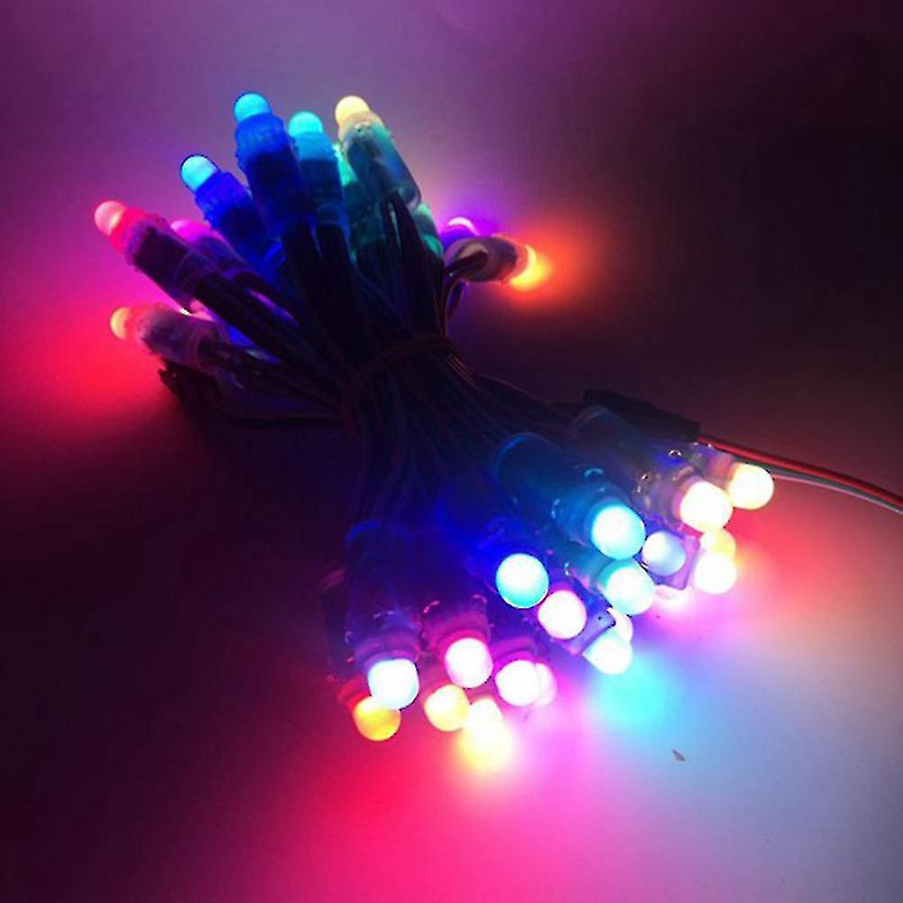 100pcs/lot 12mm Ws2811 2811 Ic Rgb Led Pixels Module String Light Ip68 5v Holidays/christmas/