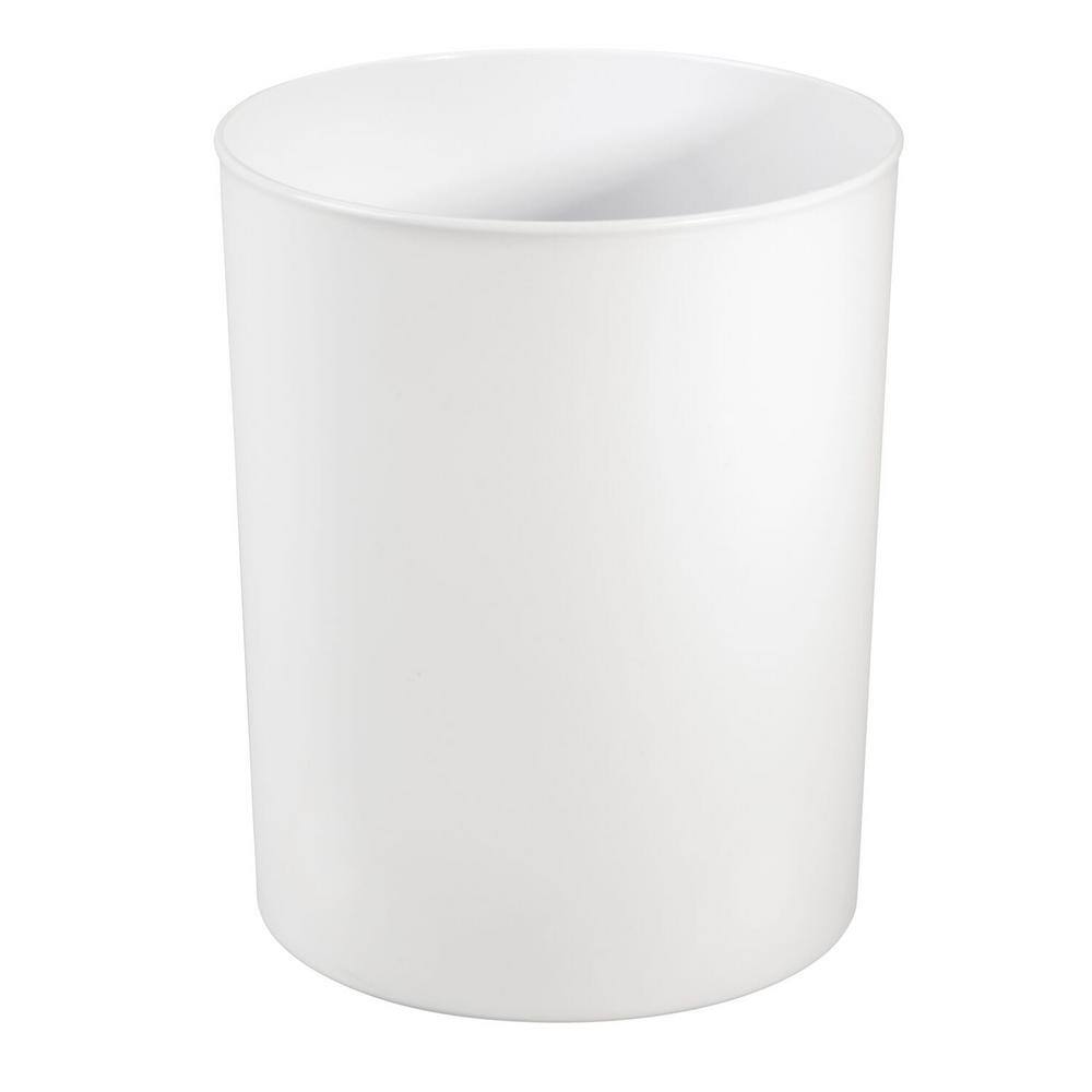 IDESIGN Franklin Solid Waste Can in White 19804