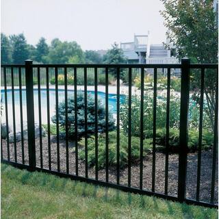 Installed Pool Aluminum Ornamental Metal Fence HSINSTIFOMF