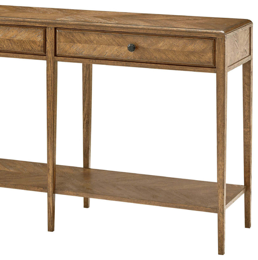 Italian Neo Classic Oak Console Table Light   Transitional   Console Tables   by English Georgian America  Houzz