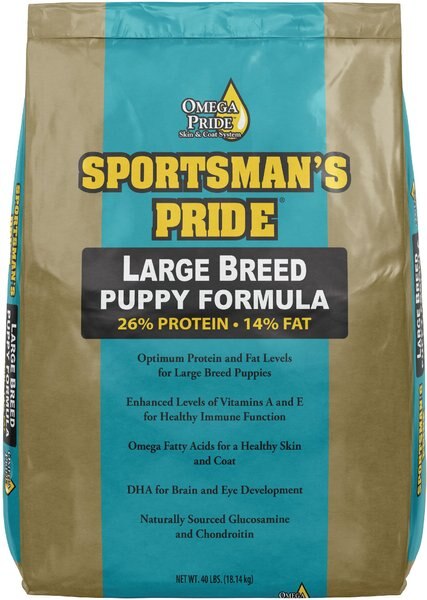 Sportsman's Pride 26/14 Large Breed Dry Puppy Food， 40-lb bag