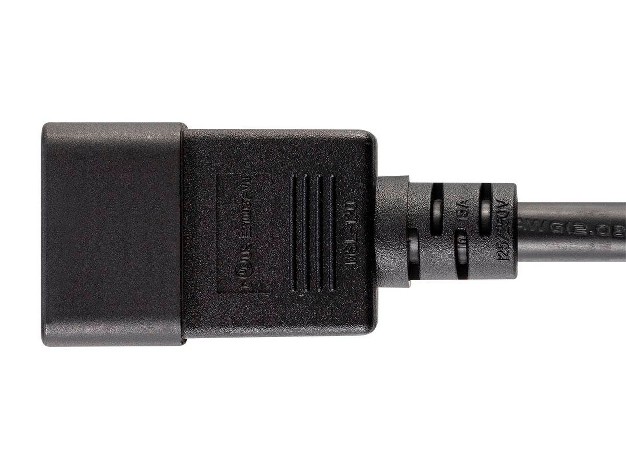 Monoprice Heavy Duty Extension Cord 8 Feet Black Iec 60320 C20 To Iec 60320 C19 For Powering Servers Routers amp Other High output Network