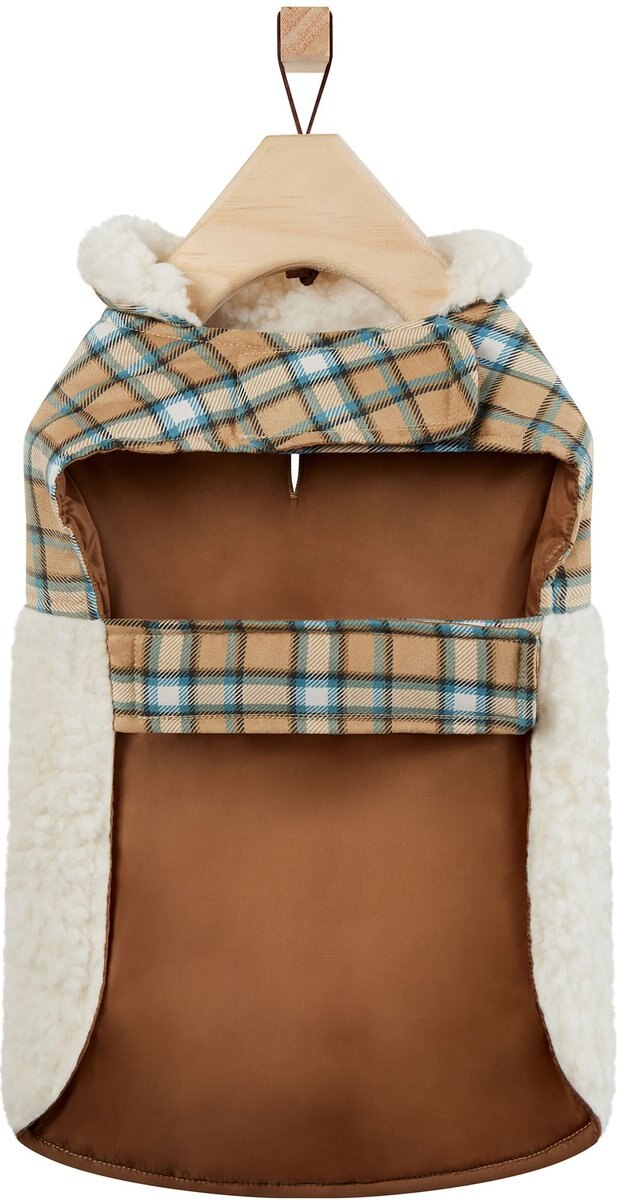 Frisco Lightweight Plaid Pocket Dog and Cat Coat