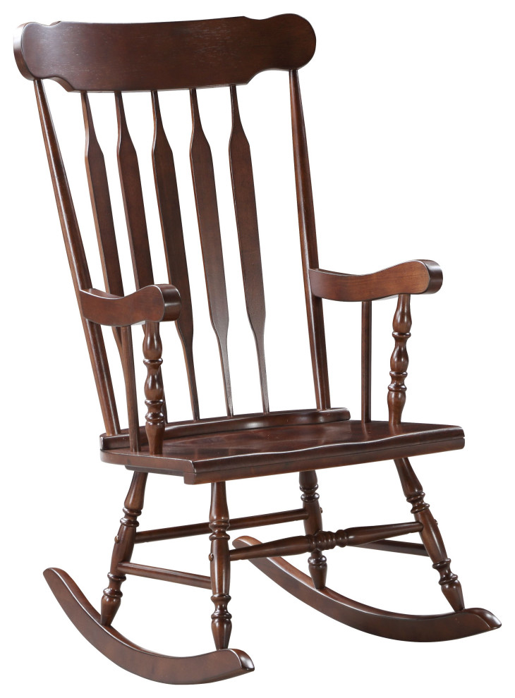 Acme Raina Transitional Rocking Chair  Cappuccino Finish 59934   Traditional   Rocking Chairs   by Acme Furniture  Houzz