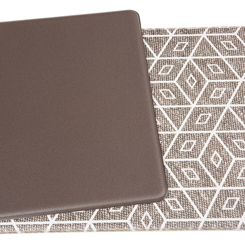 World Rug Gallery Modern Geometric Anti-Fatigue Mat