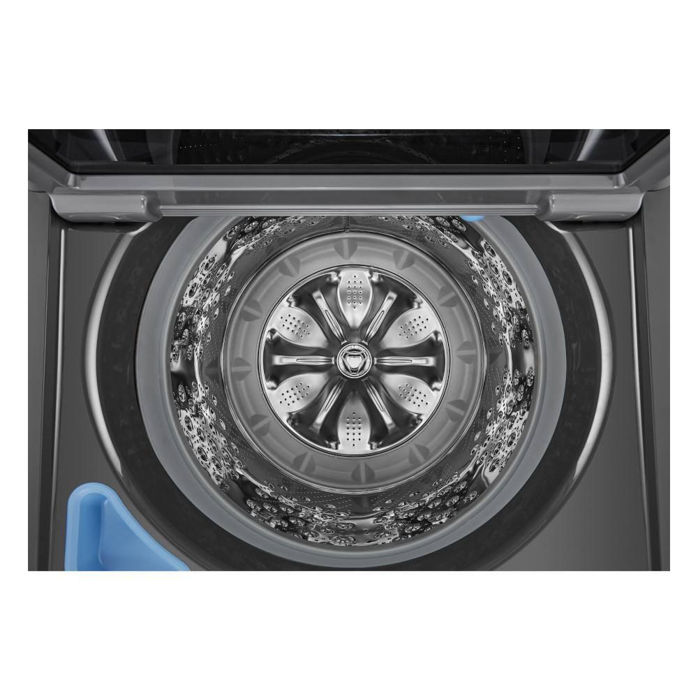 LG 5 Cu. Ft. Top Load Washer in Middle Black with Impeller and TurboDrum Technology WT7150CM