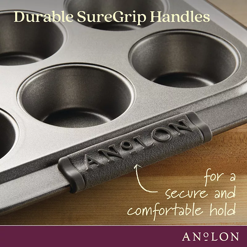 Anolon Advanced Nonstick Bakeware 12-Cup Muffin Pan