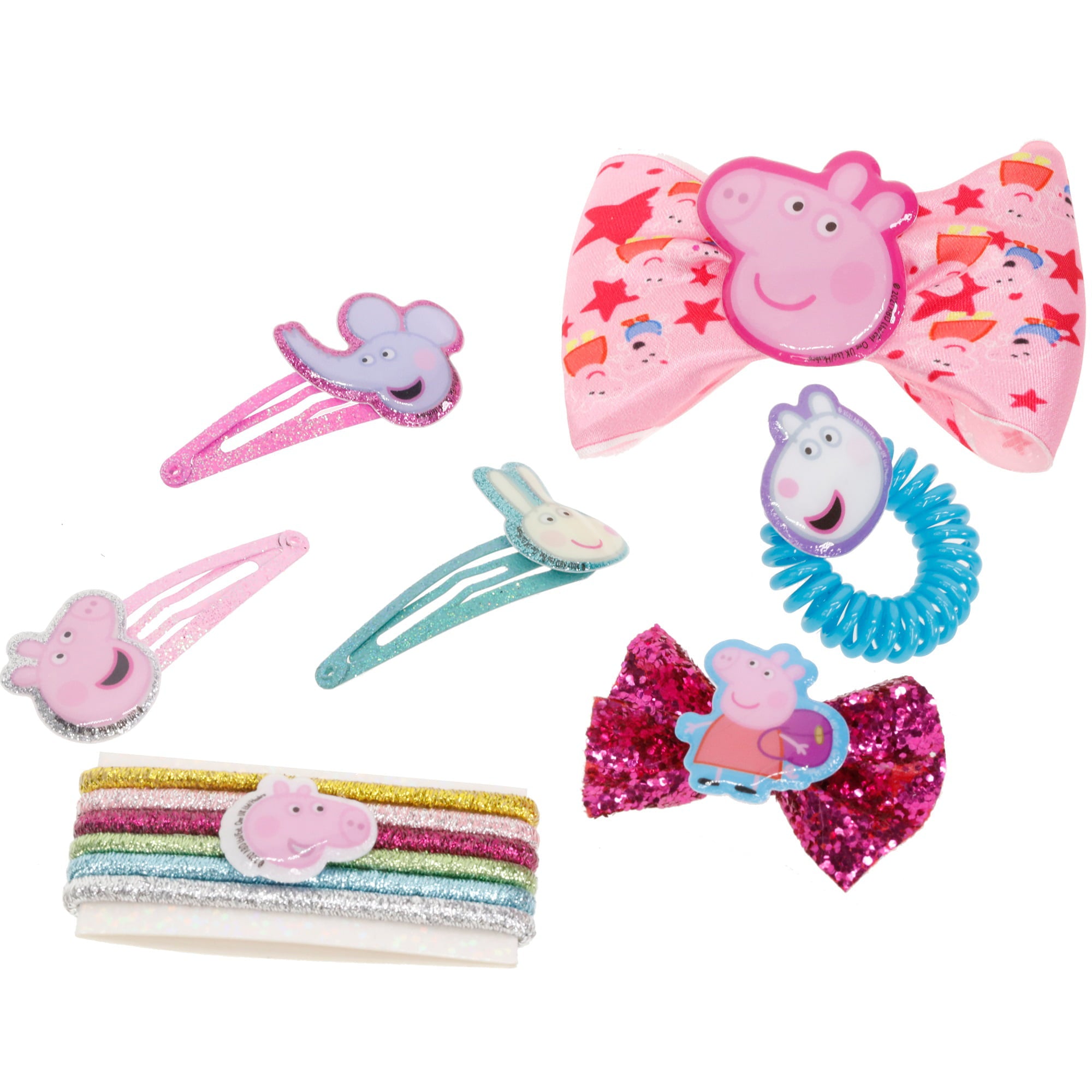 Peppa Pig - Townley Girl Backpack Cosmetic Makeup Hair Accessories Set Girls， Ages 3+