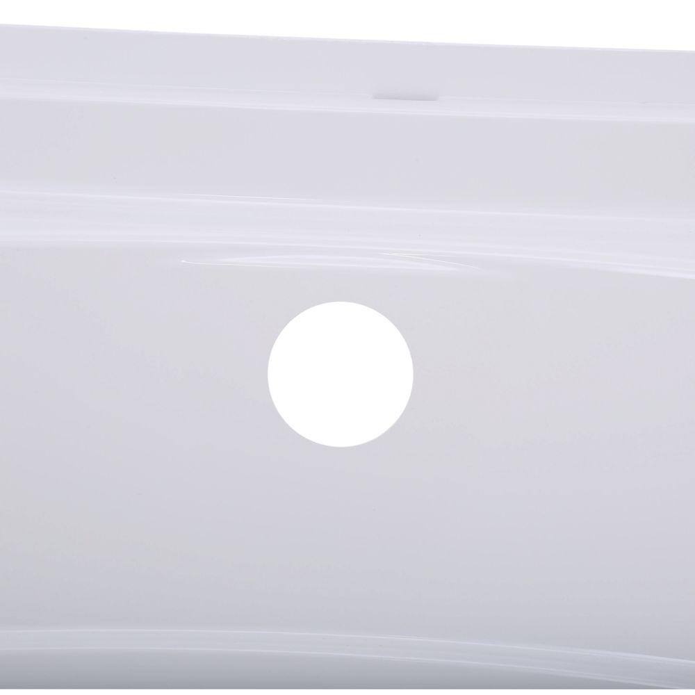 STERLING Ensemble 5 ft. Left Hand Above Floor Drain Rectangular Alcove Soaking Tub in White 71121112-0