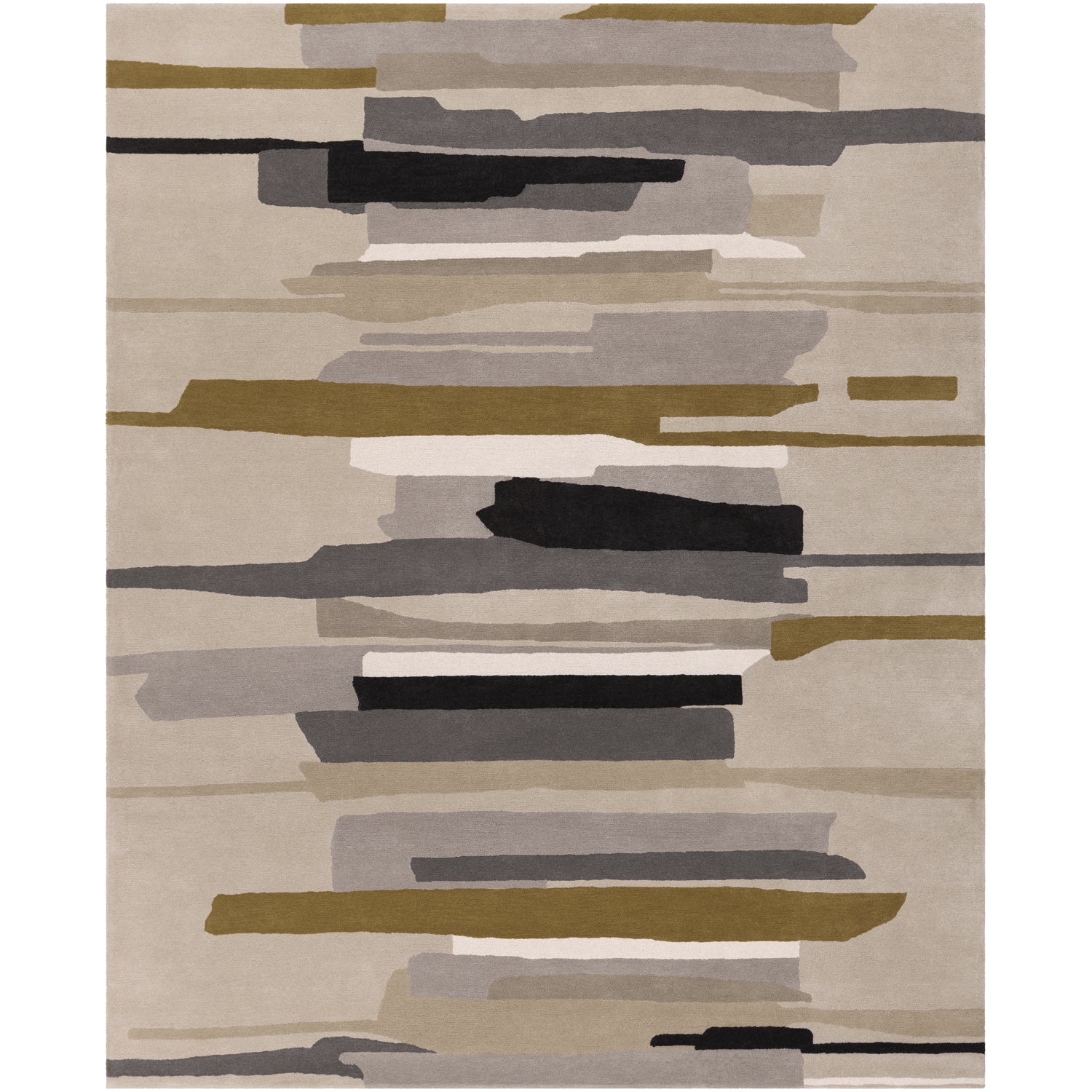 Harlequin Rug in Medium Grey & Khaki design by Harlequin