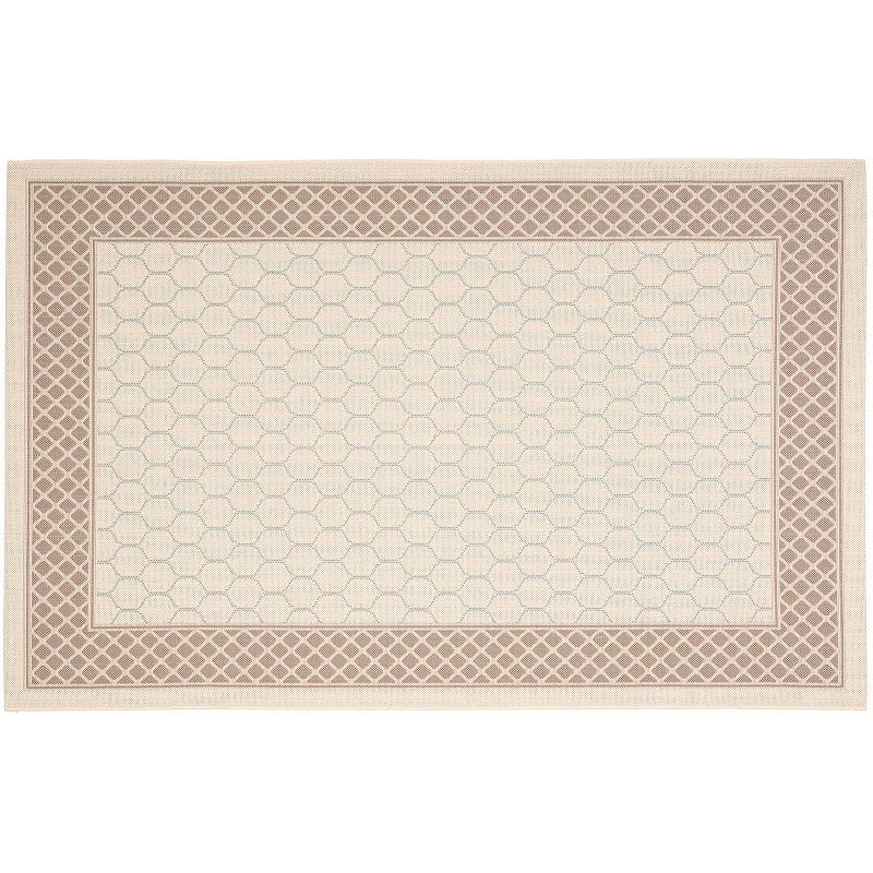 Safavieh Courtyard Trellis Border Indoor Outdoor Rug