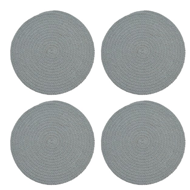 Split P Essex Round Placemat Set Blue Mist